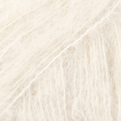 DROPS Brushed Alpaca Silk 01 - smetanová