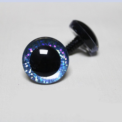 Glitrové (třpytivé) oči Ø 12 mm - nový design - světle modrá