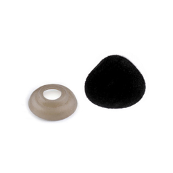 Bezpečnostní čumák sametový 20x25 mm - černá