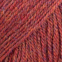 DROPS Alpaca mix 5565 - kaštanová/bordó