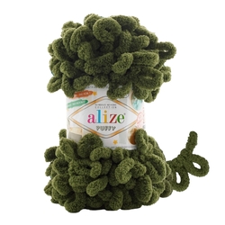 Alize Puffy 620 - tmavá olivově zelená