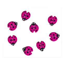 Knoflík dřevěný bedrunka 16x18 mm - tmavě růžová