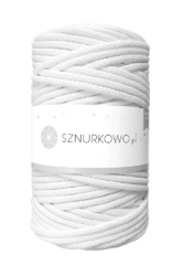 Sznurkowo šňůry - 5 mm - bílá