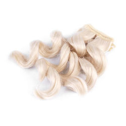Vlasy pro panenky 25 cm vlnité - blond
