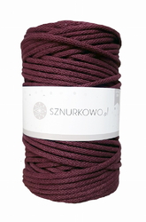 Sznurkowo šňůry - 5 mm - burgund