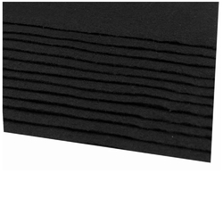 Filc barevný 20x30 cm - černá