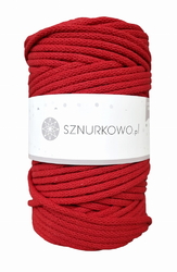 Sznurkowo šňůry - 5 mm - červená
