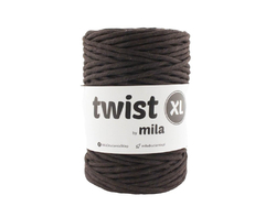 Šnůra Twist XL MILA 5mm - čokoládová