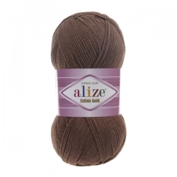 Alize Cotton Gold 493 - tmavá káva