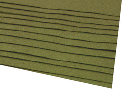 Filc barevný 20x30 cm - zelená khaki