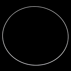 Kovový kruh na lapač snů Ø 50 cm - bílá