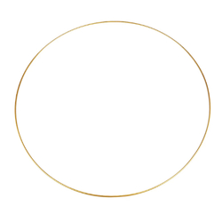 Kovový kruh na lapač snů Ø 50 cm - zlatá