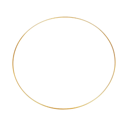 Kovový kruh na lapač snů Ø 40 cm - zlatá