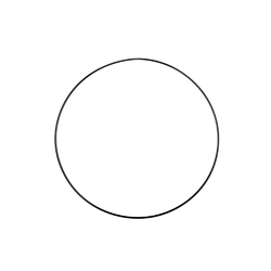 Kovový kruh na lapač snů Ø 20 cm - černá