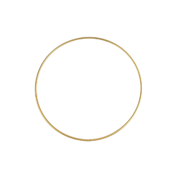 Kovový kruh na lapač snů Ø 25 cm - zlatá