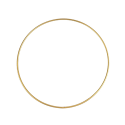 Kovový kruh na lapač snů Ø 30 cm - zlatá
