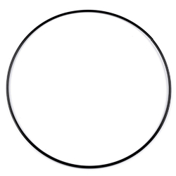 Kovový kruh na lapač snů Ø 60 cm - černý