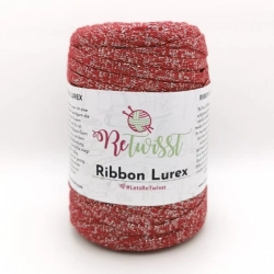 ReTwisst Ribbon Lurex - claret red