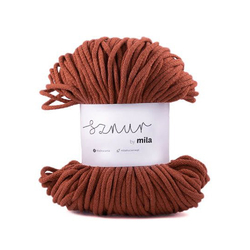 Bavlněná šnůra MILA 5 mm - měděná