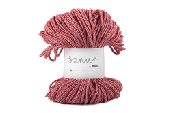 Bavlněná šnůra MILA MIX 5 mm - červenobílá
