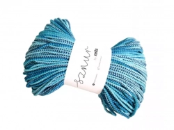 Bavlněná šnůra MILA MIX 5 mm - modrá