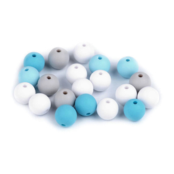 Plastové korálky matné Ø 10 mm - mix č. 5
