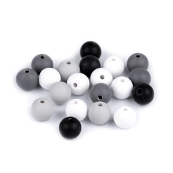 Plastové korálky matné Ø 10 mm - mix č. 7