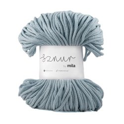 Bavlněná šnůra MILA 5 mm - modrá blankytná