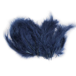 Pštrosí peří 9 -16 cm - tmavě modrá
