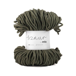 Bavlněná šnůra MILA 3 mm - olivová