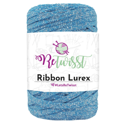 ReTwisst Ribbon Lurex - turquoise