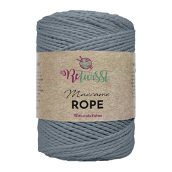 ReTwisst Macrame Rope 3 mm - smoked