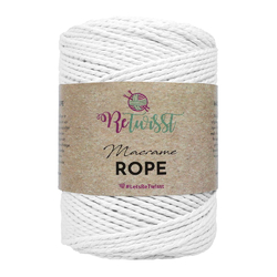 ReTwisst Macrame Rope 3 mm - white