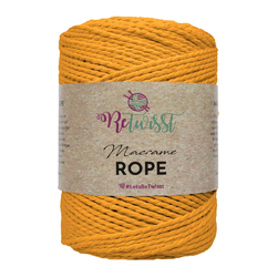 ReTwisst Macrame Rope 3 mm - yellow