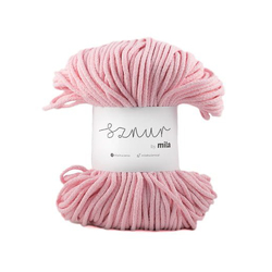 Bavlněná šnůra MILA 5 mm - růžová
