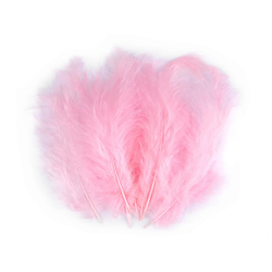 Pštrosí peří 9 -16 cm - světle růžová