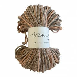 Bavlněná šnůra MILA MIX 5 mm - mix růžové kapučíno