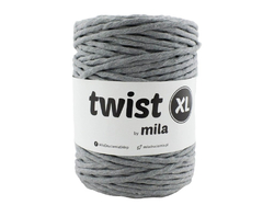 Šnůra Twist XL MILA 5mm - šedá tmavá