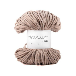 Bavlněná šnůra MILA 5 mm - šedolososová melange
