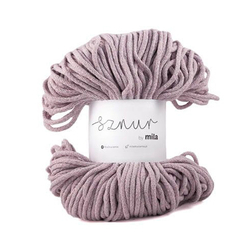 Bavlněná šnůra MILA 3 mm - šedorůžová