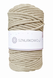 Sznurkowo šňůry - 5 mm - světle béžová