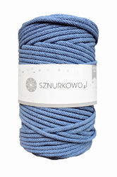 Sznurkowo šňůry - 5 mm - světlý jeans