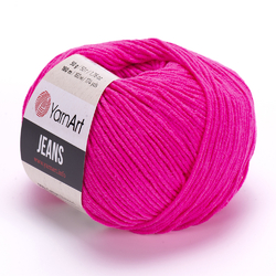 Jeans YarnArt 59 - neonově růžová