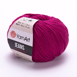 YarnArt Jeans 91 - fuchsiově fialová