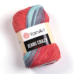 Jeans crazy YarnArt 8205 - hnědý melír - kopie