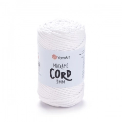 YarnArt Macrame Cord 3 mm 751 - bílá
