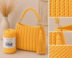 YarnArt Macrame Cord 3 mm 764 - tmavě žlutá