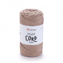 YarnArt Macrame Cord 3 mm 768 - hnědo béžová