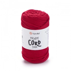 YarnArt Macrame Cord 3 mm 773 - červená