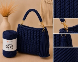YarnArt Macrame Cord 3 mm 784 - námořnická modrá